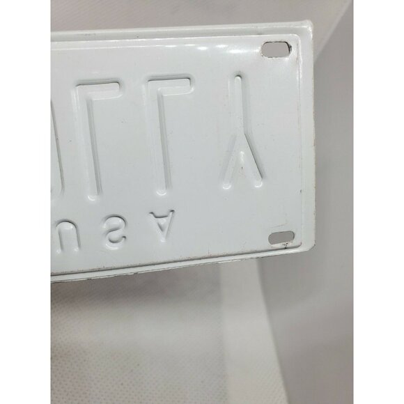 Holly Personalized Mini License Plate – Red & White Collectible Bike Tag - Picture 7 of 9